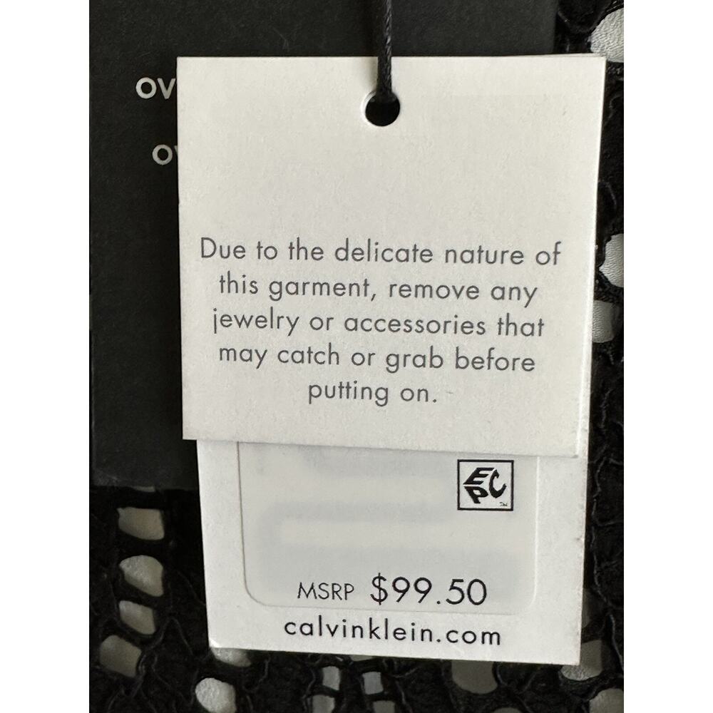 Calvin Klein Black Top Size 10 New with Tags Womens Dressy‎ Business Casual Top - Picture 7 of 16